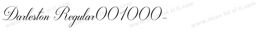 Darleston Regular001000字体转换